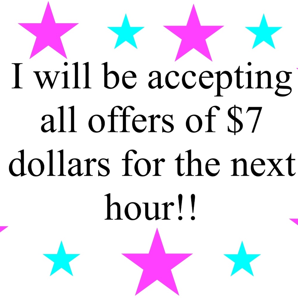 ACCEPTING ALL OFFERS OF $7 ON ANY OF MY CLOTHES